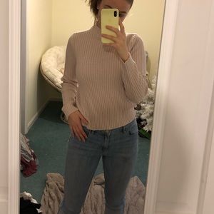 Light pink mock neck sweater